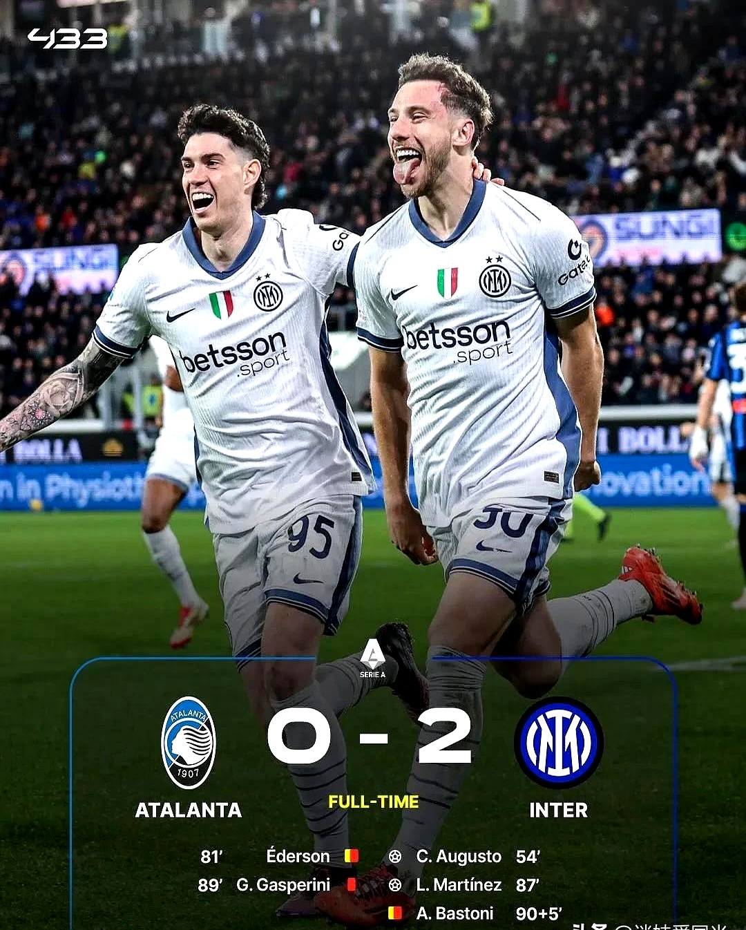 国际米兰遭遇不敌,守住前四位置 国际米兰遭遇不敌,守住前四位置